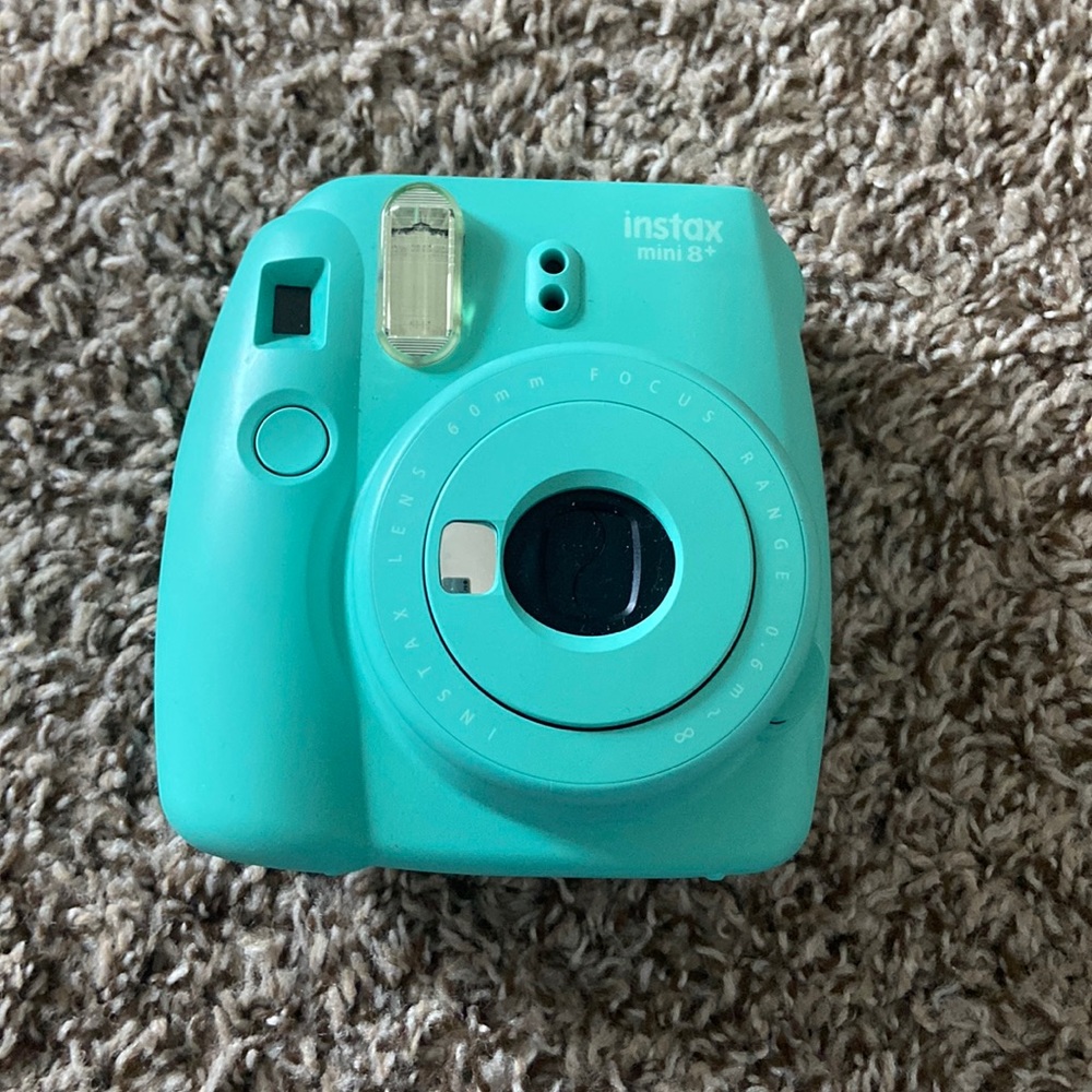Mint Green Polaroid Camera